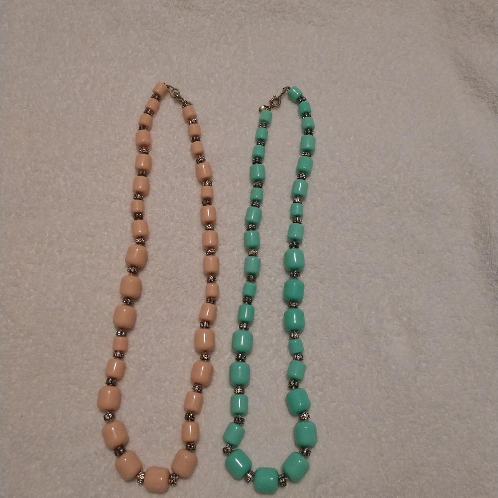 JCrew Beaded Long Rhinestone Bead Necklace